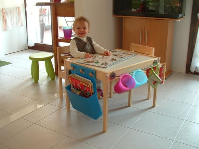 dzieci biurko-own-build-ciekawe-Desk-płyta-Eigenbau pomysły