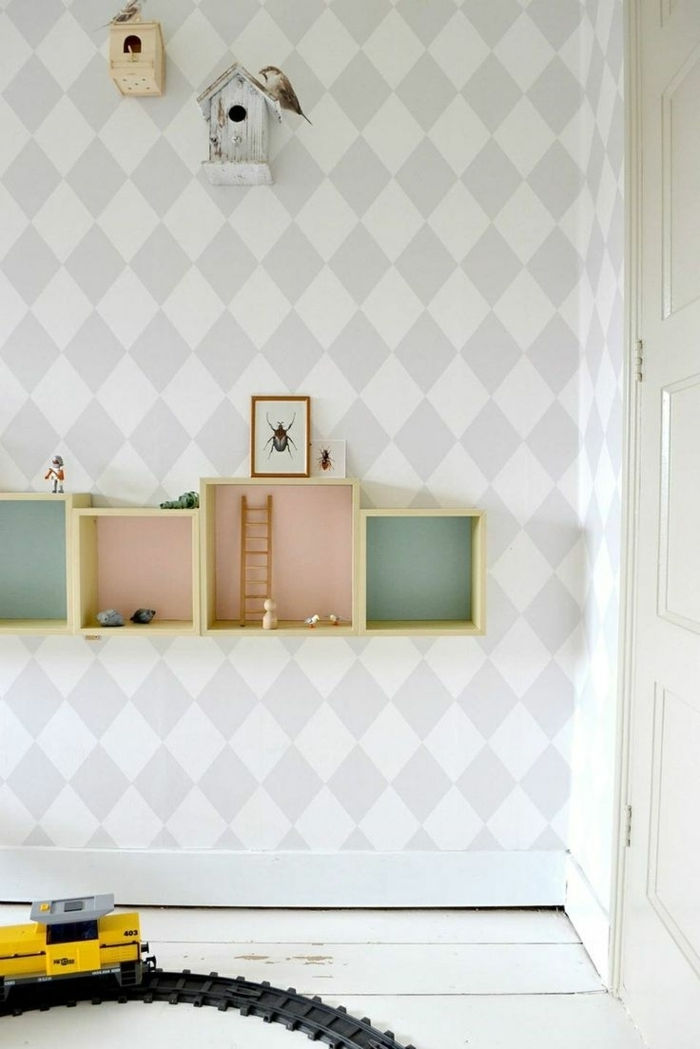 vivaio idee-nido-design-parete design-nursery-vivaio parete design-wallpaper-vivaio