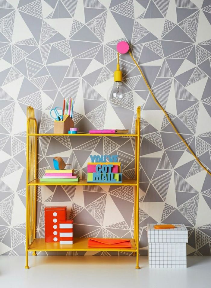 Design Design-nursery-vivaio muro wallpaper-nursery-idee nido-design-wall