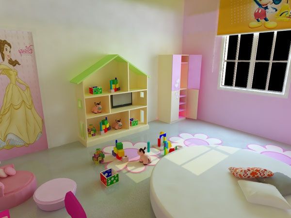 vaikų kambario dizaino mergaitės kambario žaislai