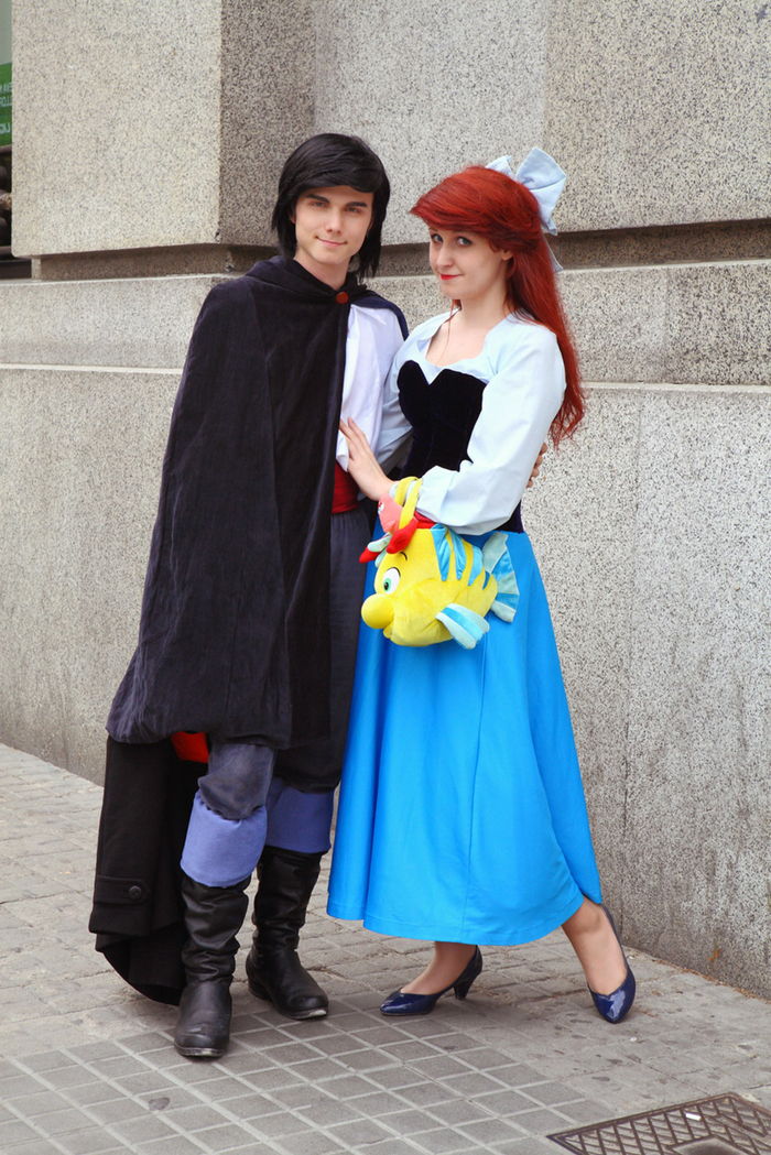 Motto Week barndom hjältar Ariel och prinsen från den berömda Disney animationen