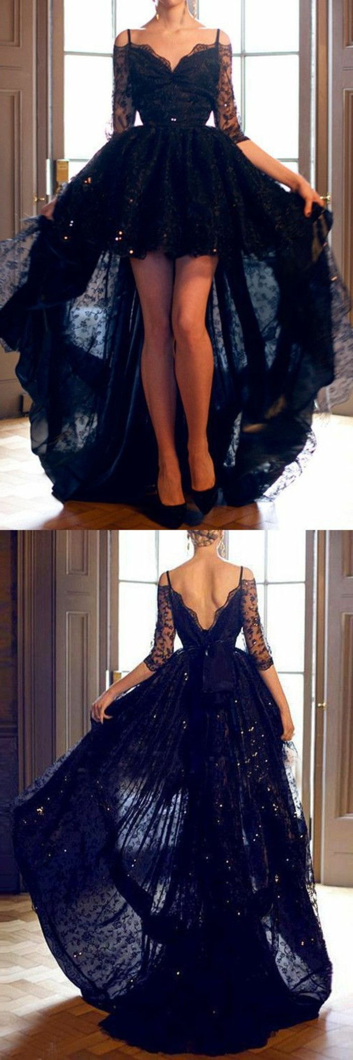 suknelė-šventinė-juoda-suknelė-nėriniai blizgantis moterų batų kulniukai su-aukšto