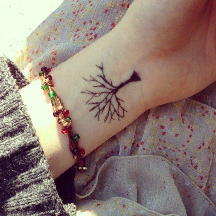 pequeno tatuagens Tatuagem da árvore de Mulheres Tattoo