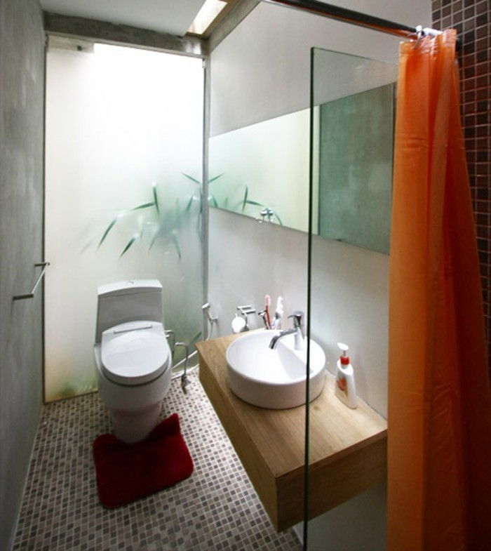 små badrum-set-vacker duschvägg Cool-mattan