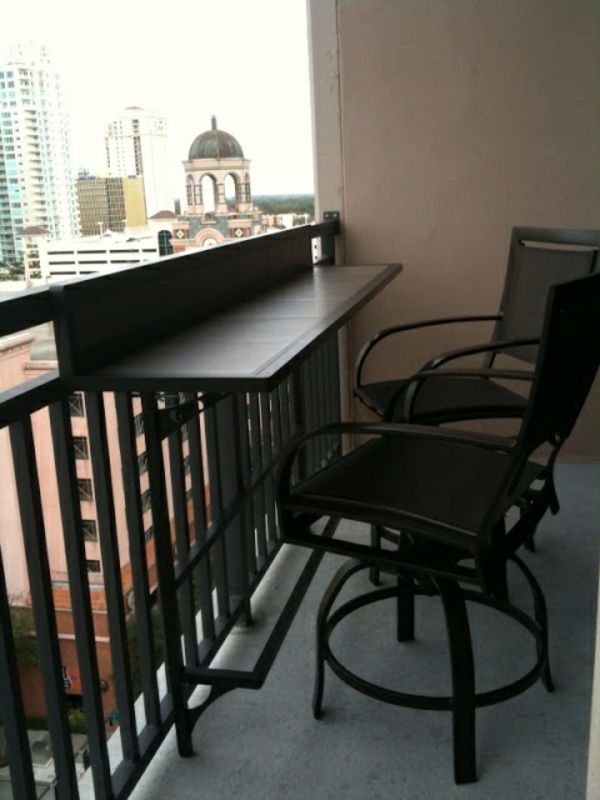 mali balkon, zložljiva miza-sodobni kadrovski ideje, balkon-terasa-set --- zložljiva miza