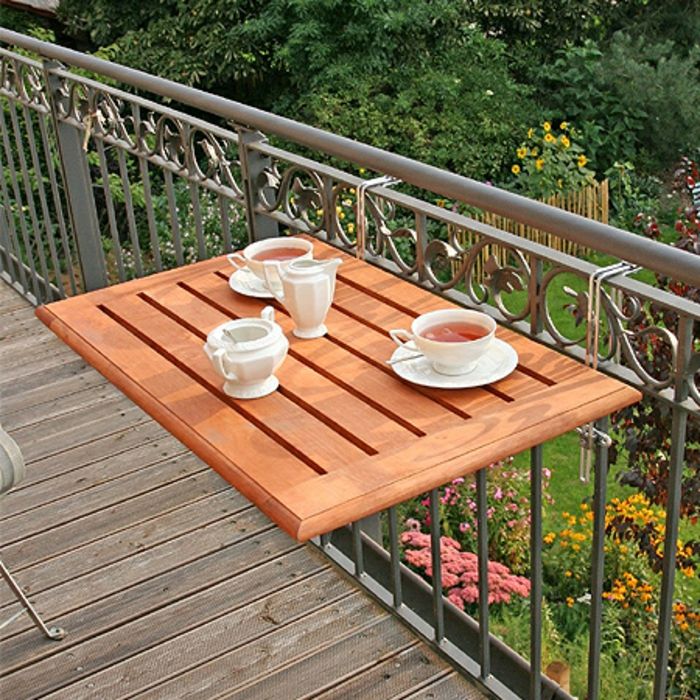 liten balkong bord vakre-Wood modell