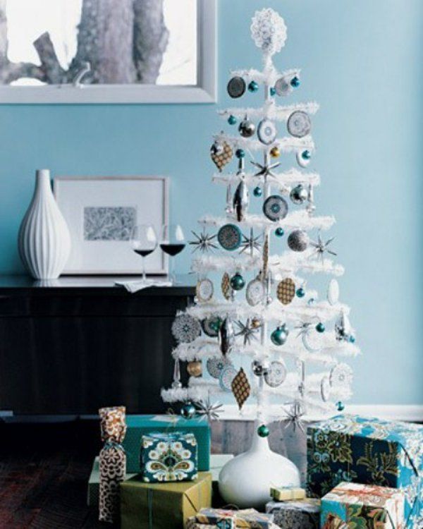 küçük dekoratif Noel ağacı-yapay-cilveli dekorasyon