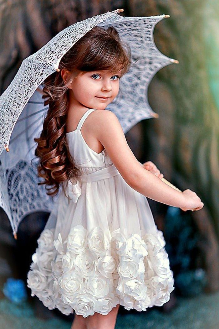 Romantic Little Girl Glamour rochie de decorare modelul Kinderschirm