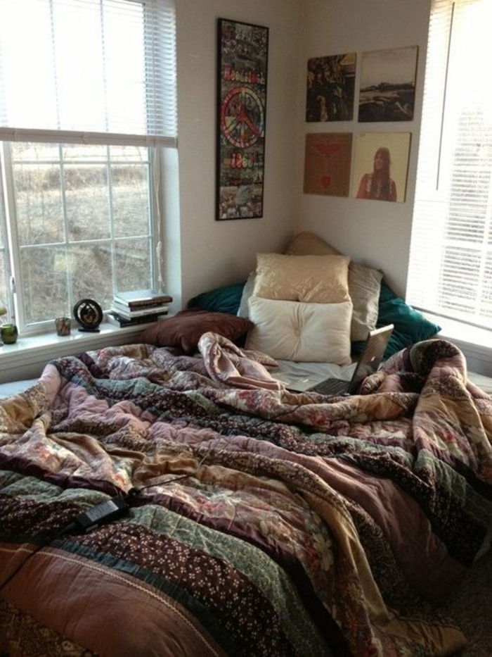lite soverom sengetøy Pillow Bilde Posters-bohem stil