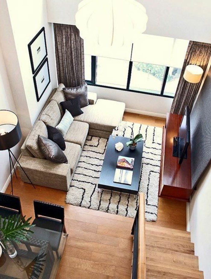 mažas gyvenamasis kambarys-praktiškai-ir-minimalistiniai baldai