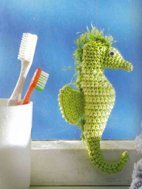 a-little-verde de cavalo-marinho-banheiro-make-interessante-idéia em
