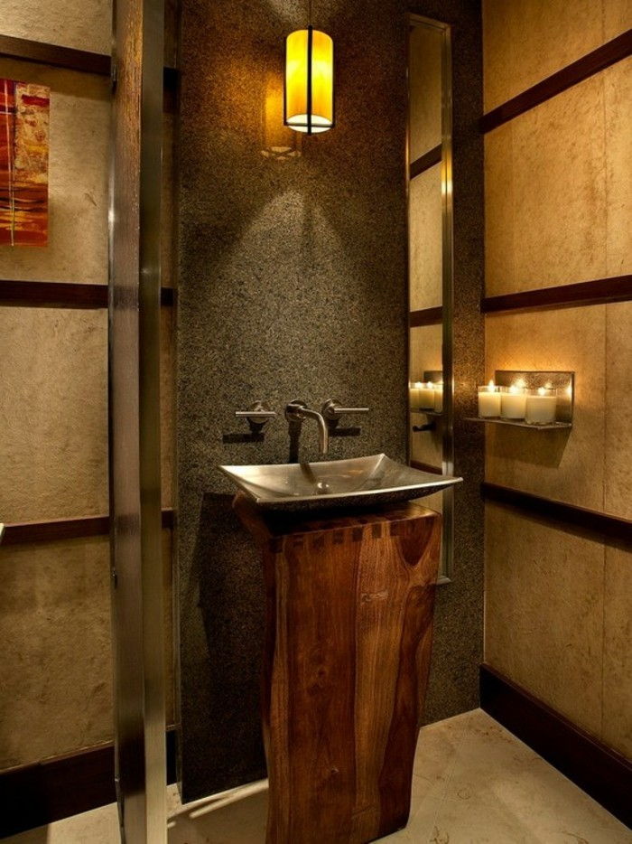 nedidelio šiuolaikinės vonios kambarys-kūrybinė-įranga-gražus modelis