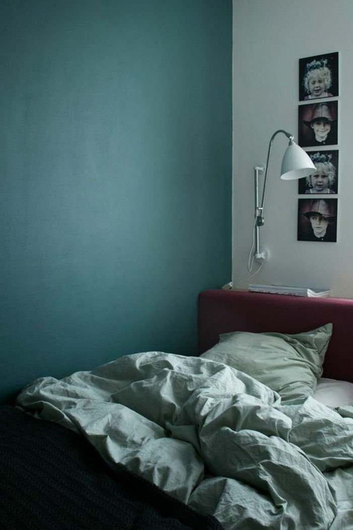 piccola camera da letto-benzina-wall design di colore-great-wall