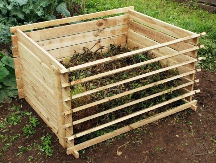 ta en titt på denna idé. Bygg din egen komposter - här är en liten träkomposter för din egen trädgård