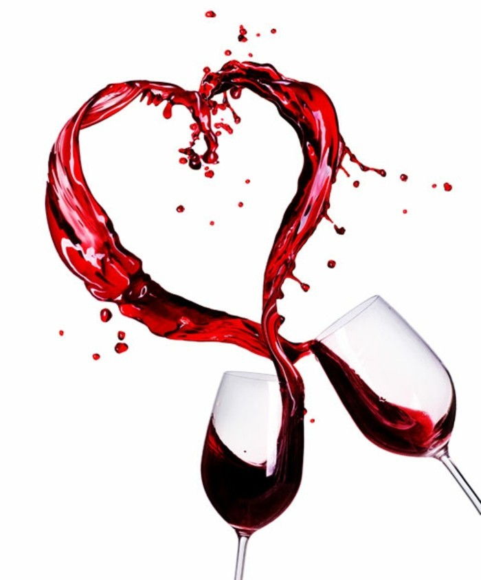 proste ozadje Valentine-dva elegantno-kozarca vina, proste ozadje valentinovo