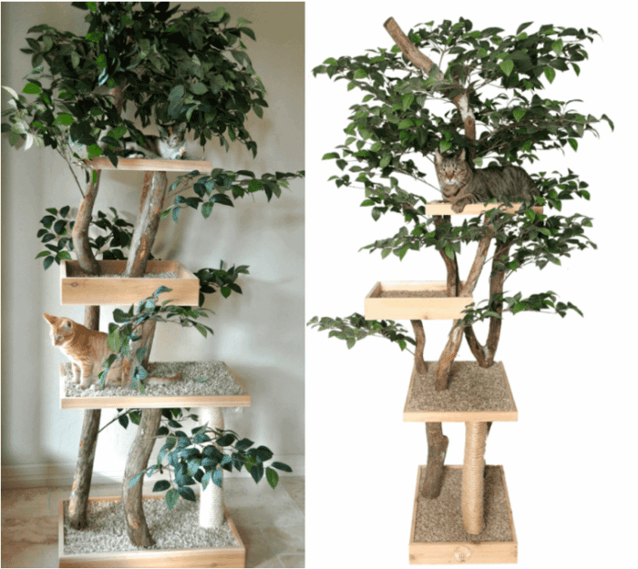 kratzbaum-build --- og-the-hel-hus-forskjønne selv voksende naturlige materialer-en-tree-klø seg
