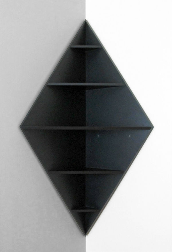 kreativ designad-modell-av-hörnet-som en svart rhombus