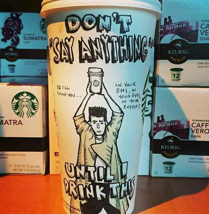 creativ ceașcă de hârtie idee Starbucks