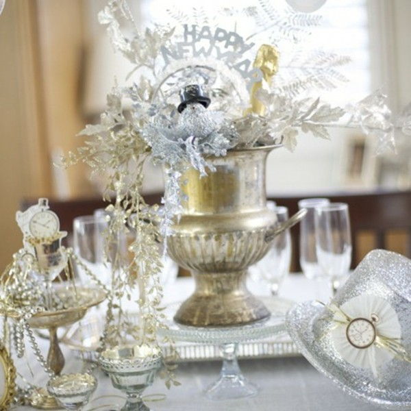 tvorivého krásny stolové dekorácie-for-Silvester