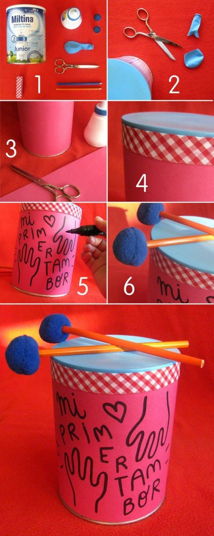 kreativne obrti-idej-konservendose-Washi-trakovi-škarje-balon-boben