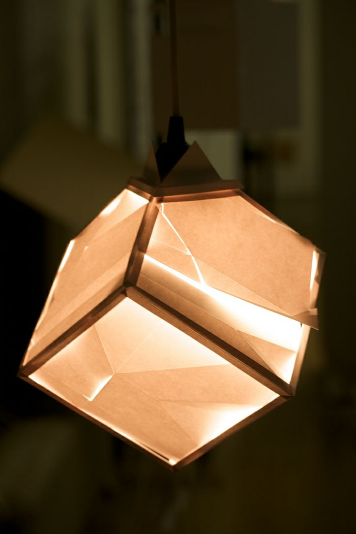 yaratıcı tasarım kağıdı lamba