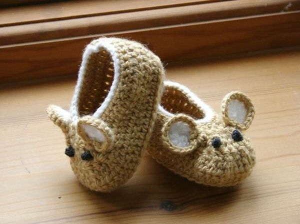 creative-idéias-crochet-para-baby-crochet-bebê sapatos-com-bela-design