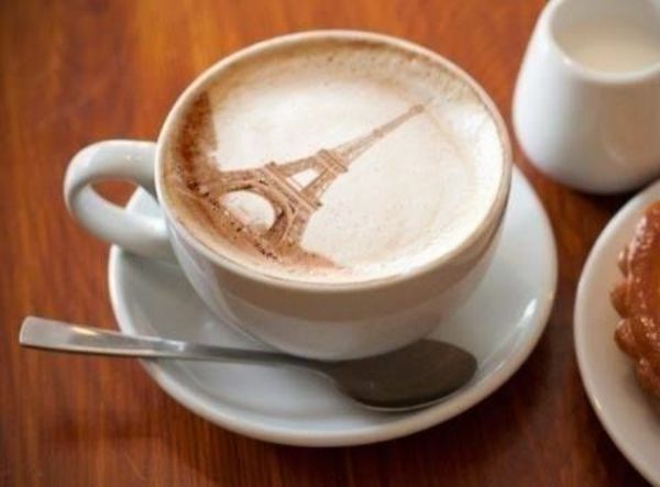 original-kaffe tapeter Eiffeltornet