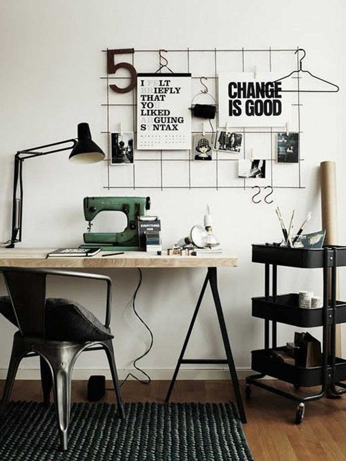 kreativ-wohnideen-for-office-maskin Dekor on-the-desk