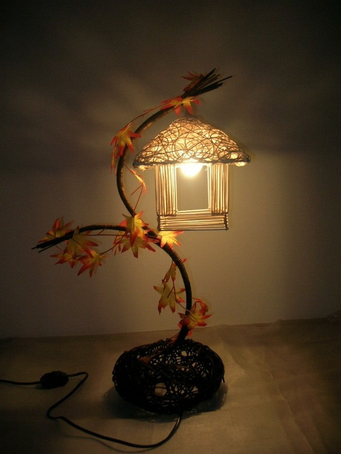 kreatívne model lampa-on-the-nočný stolík