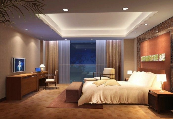 kreatívne model-spálňa-s-stropné svietidlá