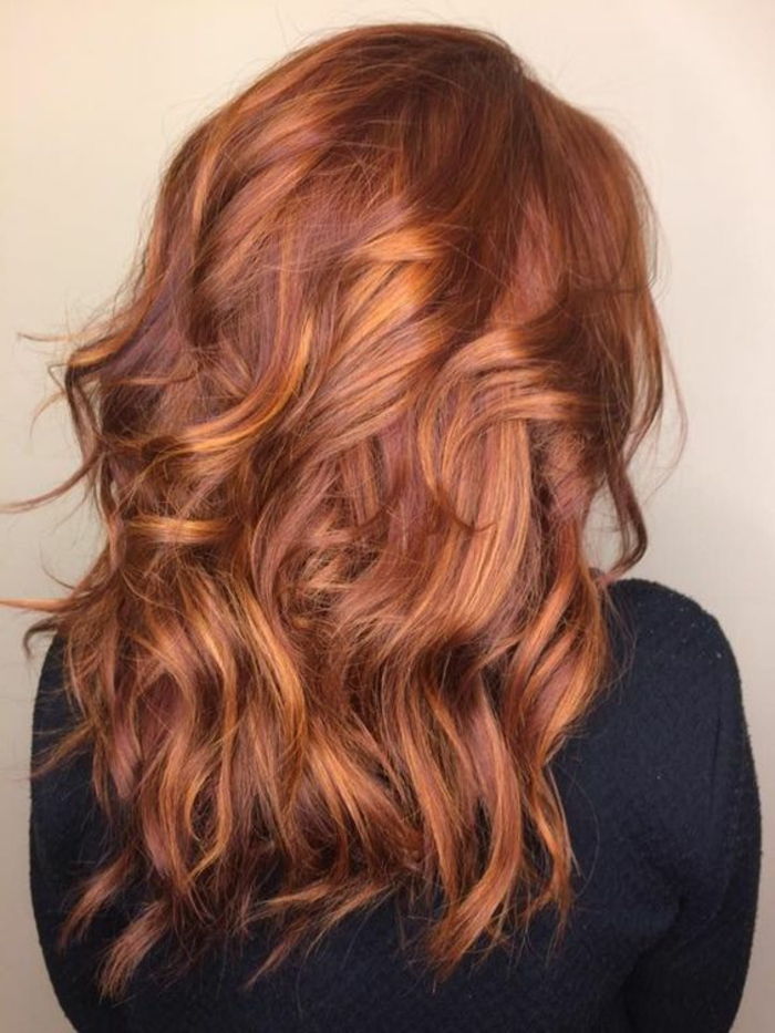 vackert kopparrött hår, den perfekta nyansen av rött, idéer och förslag