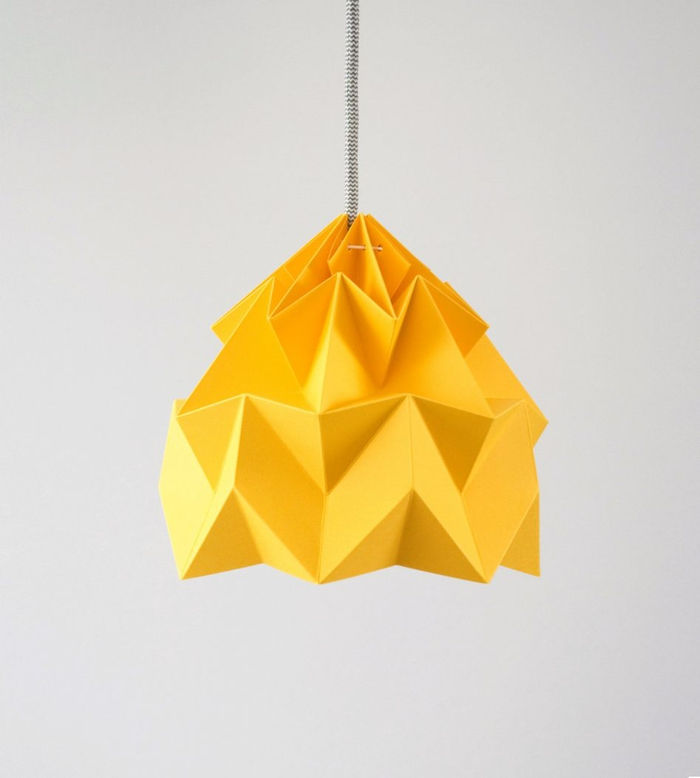 Papir lampeskjerm håndverk, origami lampe, DIY ideer og voksen opplæring