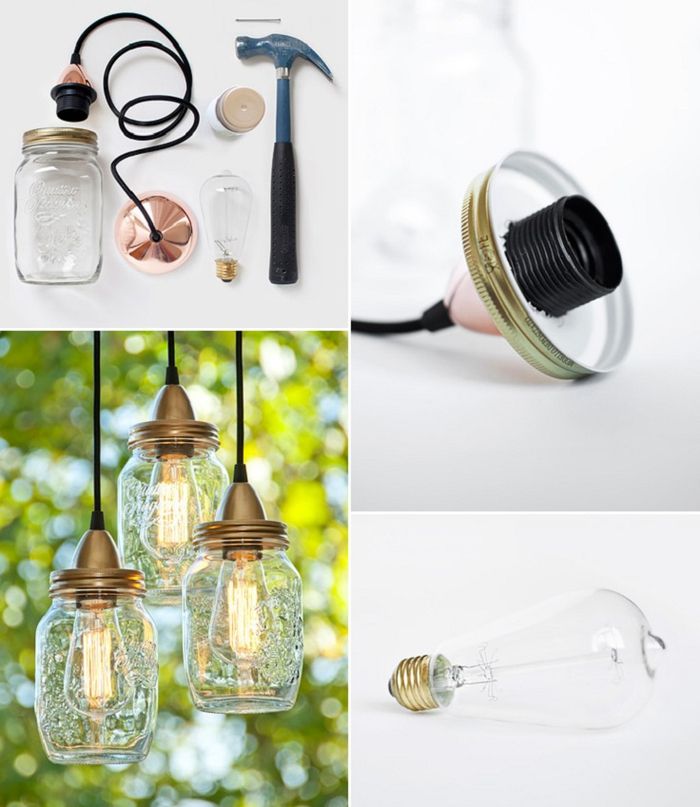 Tinker pære og glasslampe selv, materialer og trinnvise instruksjoner