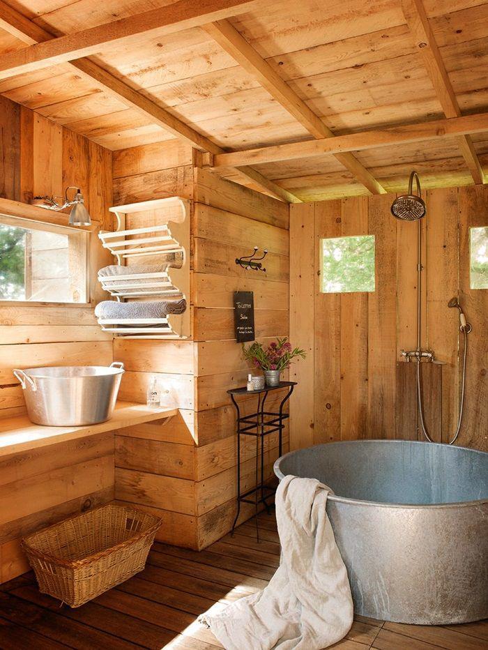 dom-łazienka-drewno-Optic-vintage rustykalne