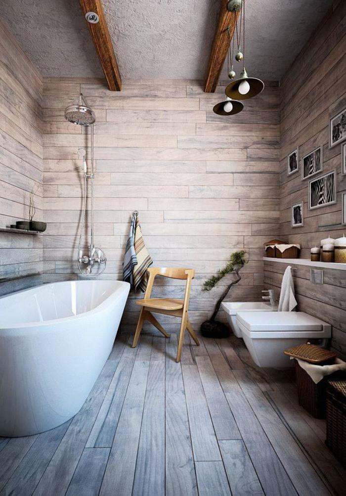 dom-łazienka-z-bar-a-swinging żyrandol podłogi z drewna