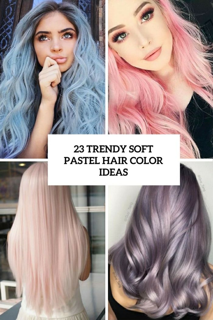 păr lung, roz deschis, coafuri la modă și culori de păr, culori pastelate