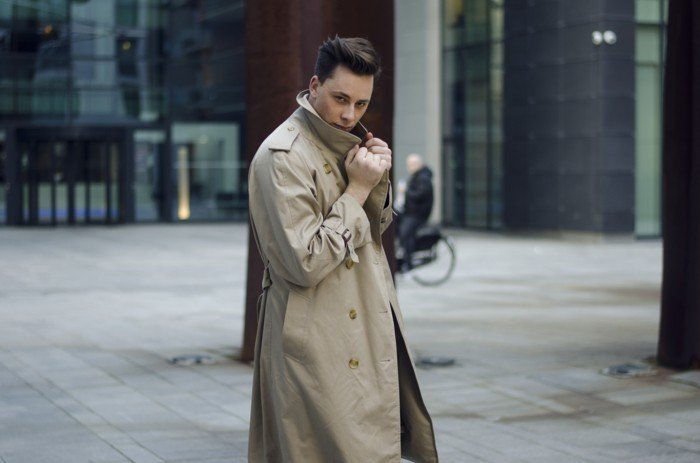 lang Burberry trenchcoat-for-menn