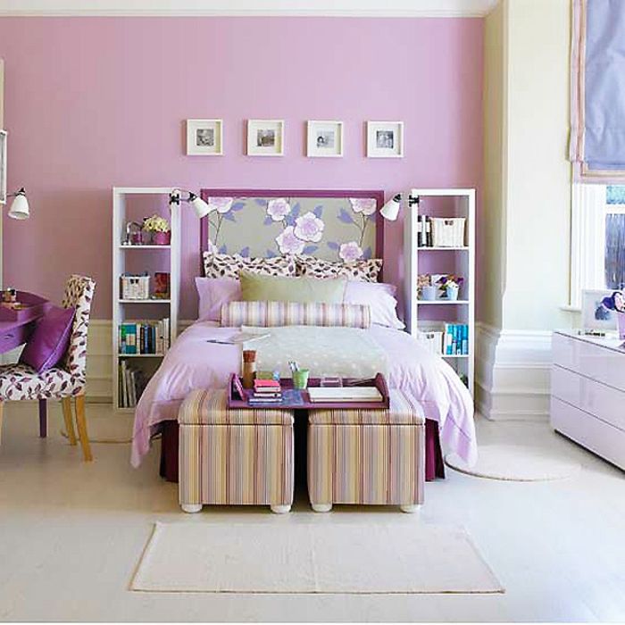 lavanda de perete de culoare-dulce-tineret cameră-de-cameră Machen-stră-color