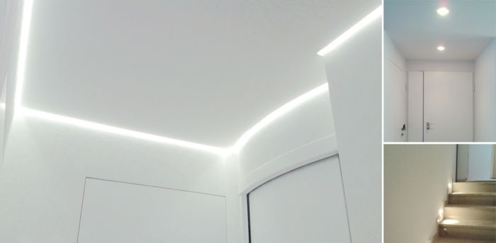 led dolaylı ışıklandırma-için baedzimmer-beyaz-on-çatı