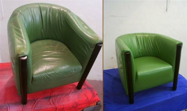 deri koltuk-boya-öncesi ve sonrası