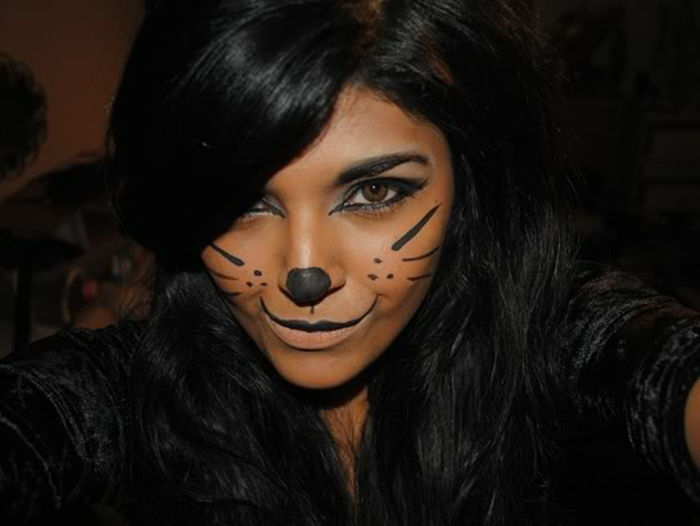 leopard face-make-up-easy-provocerende make-up