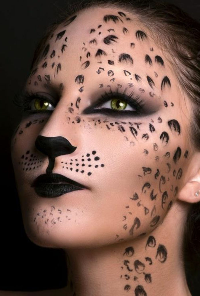 leopard fata-machiaj-creativ-design