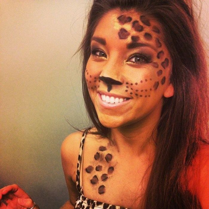 leopard fata-make-up-frumos-zâmbitor-lady