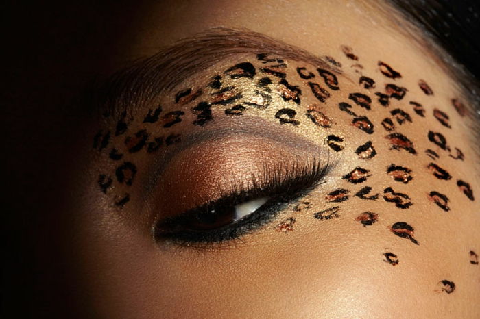 leopard fata-machiaj-foarte-originale-idee