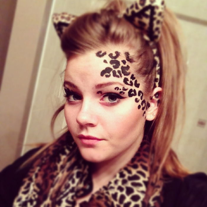 leopard face-make-up-UNIKAL ontworpen