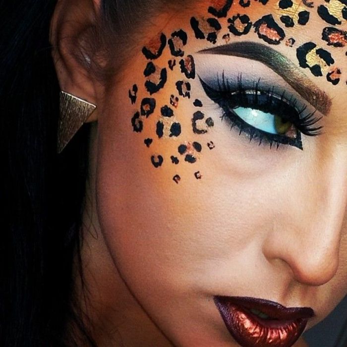 leopard ansikts makeup-unikales-look