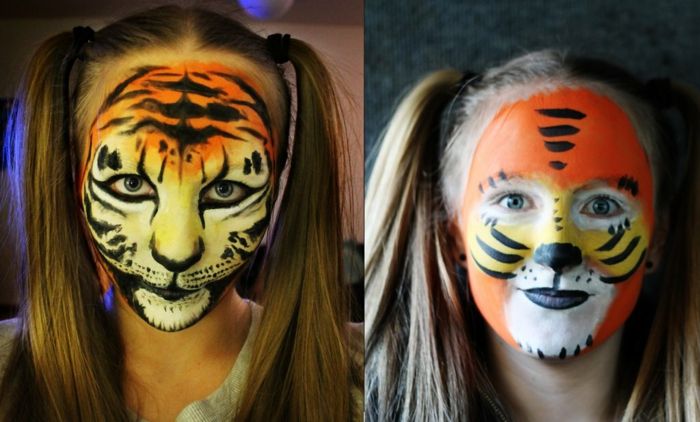 leopard fata-make-up-două exemple creative-
