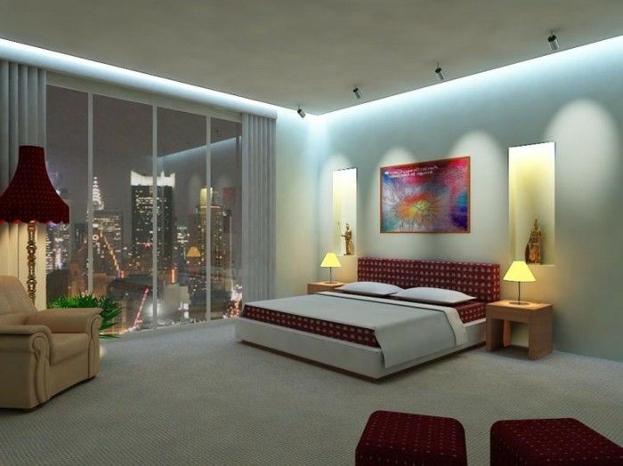 lumină-mini-LED-lumină de lumină plafon-lumină-in-the-dormitor-înțelept-și-galben-