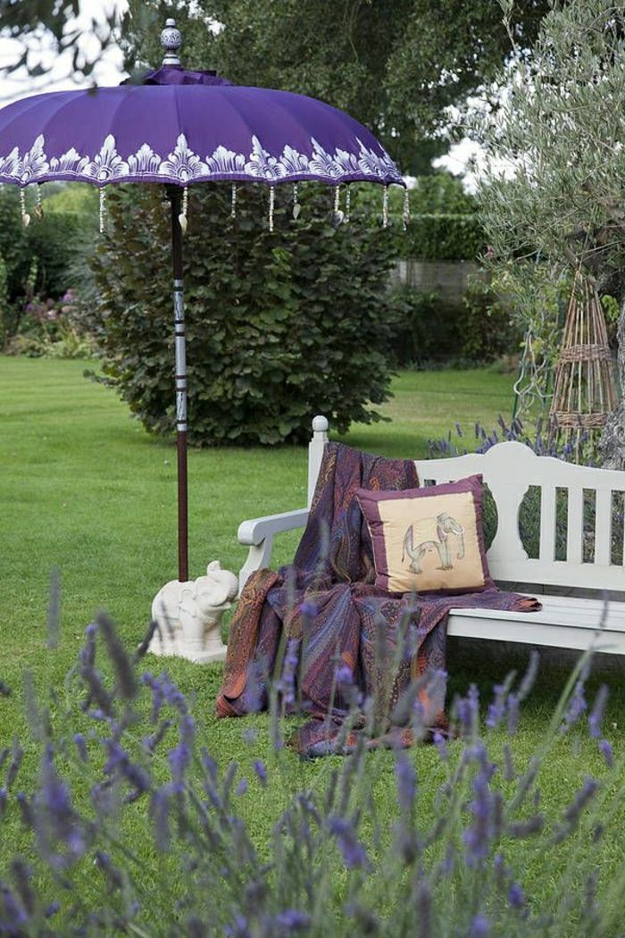 vijolična vrt dežnik dekoracija indijski stil Slon Kip blazine, odejo Lavender