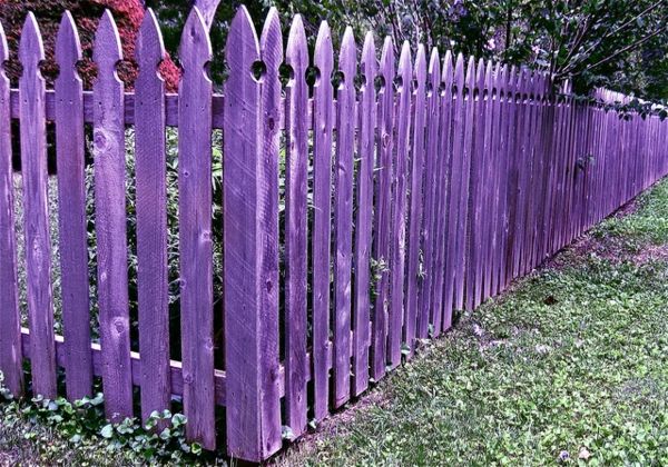 stor-lilla Fence i Garden Landscaping